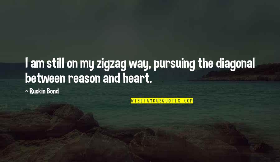 Iluvien Access Quotes By Ruskin Bond: I am still on my zigzag way, pursuing