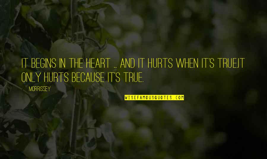 Ilves Fc Quotes By Morrissey: It begins in the heart ... and it