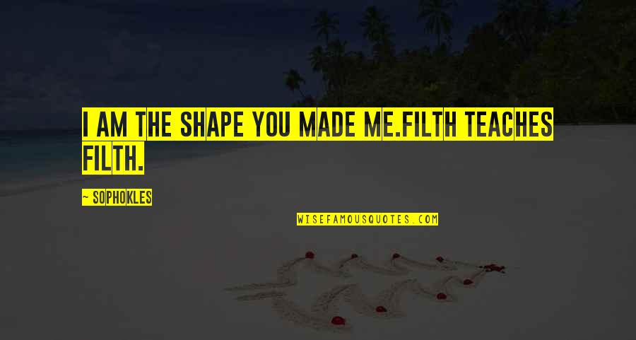 Im Am Quotes By Sophokles: I am the shape you made me.Filth teaches