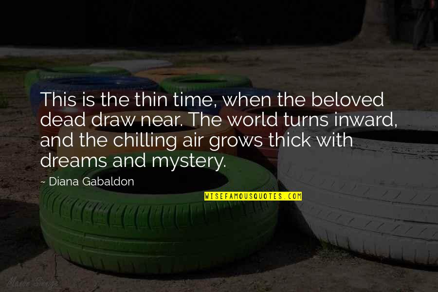 I'm Chilling Quotes By Diana Gabaldon: This is the thin time, when the beloved