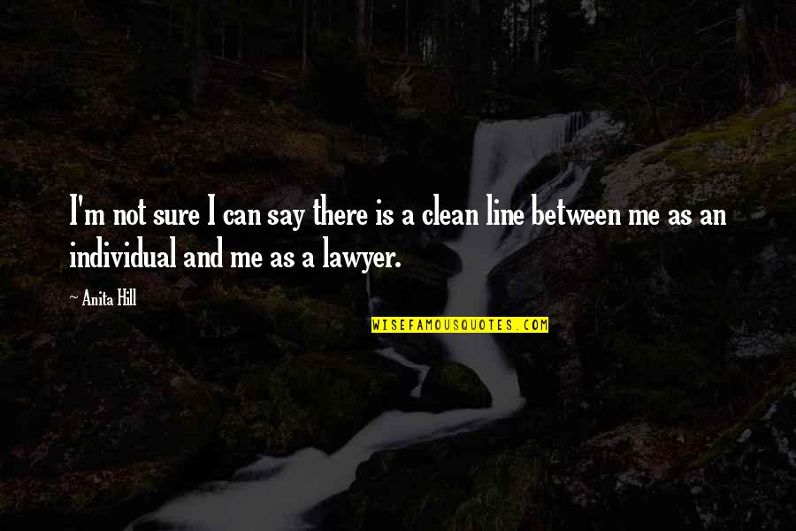 I'm Clean Quotes By Anita Hill: I'm not sure I can say there is