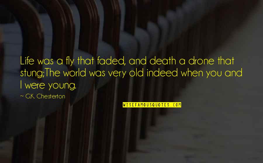 I'm Faded Quotes By G.K. Chesterton: Life was a fly that faded, and death I'm Faded Quotes By G.K. Chesterton: Life was a fly that faded, and death