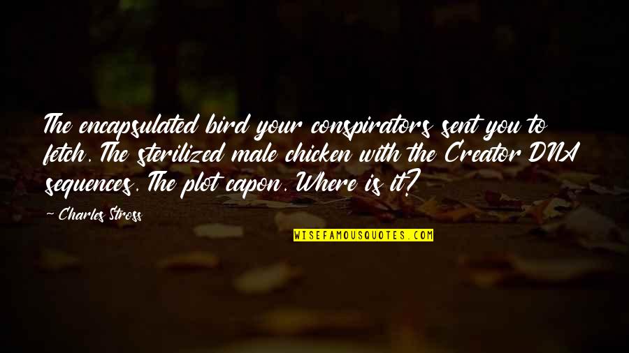 I'm From Philly Quotes By Charles Stross: The encapsulated bird your conspirators sent you to