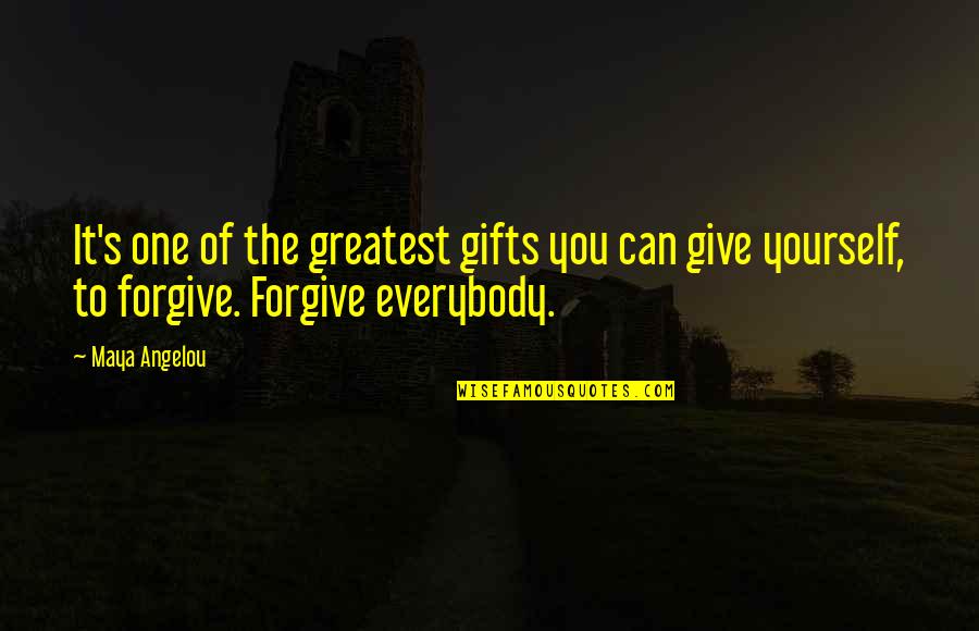 Im Genes De Navidad Quotes By Maya Angelou: It's one of the greatest gifts you can