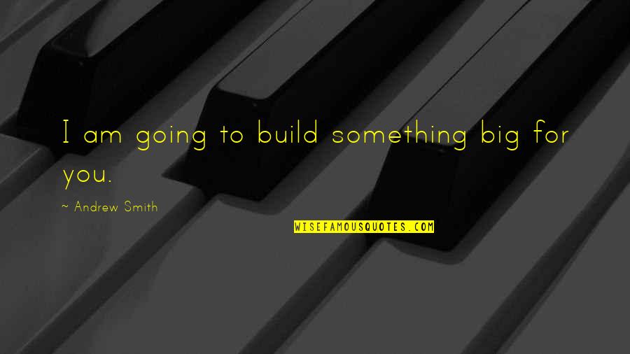 I'm Going Crazy Quotes By Andrew Smith: I am going to build something big for I'm Going Crazy Quotes By Andrew Smith: I am going to build something big for