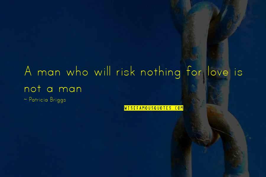 I'm Iron Man Quotes By Patricia Briggs: A man who will risk nothing for love