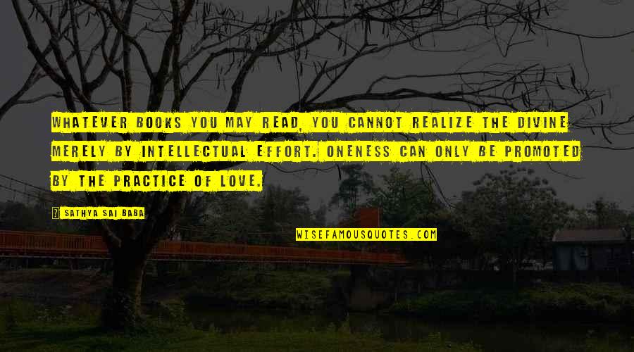 Im Not A One Night Stand Kind Of Girl Quotes By Sathya Sai Baba: Whatever books you may read, you cannot realize