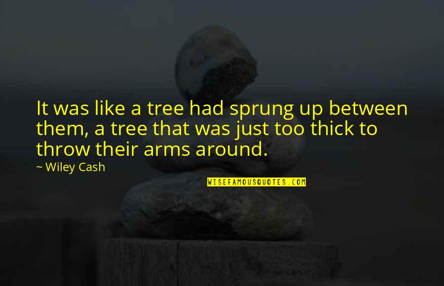 I'm Not Sprung Quotes By Wiley Cash: It was like a tree had sprung up