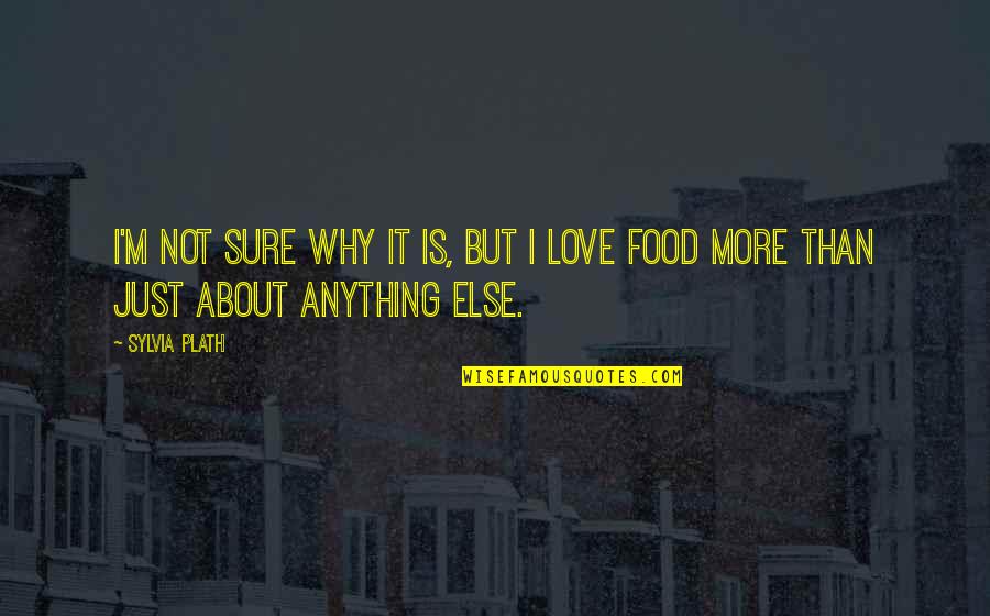 I'm Not Sure Love Quotes By Sylvia Plath: I'm not sure why it is, but I