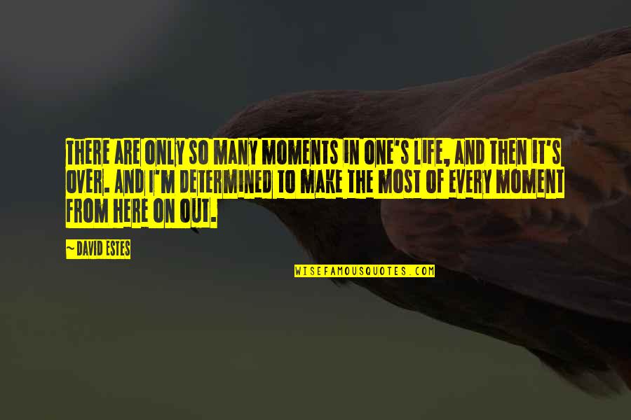 I'm Over It Quotes By David Estes: There are only so many moments in one's
