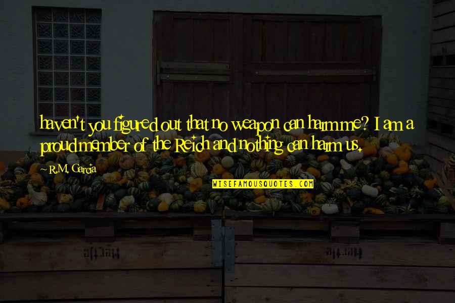 I'm Proud Of Me Quotes By R.M. Garcia: haven't you figured out that no weapon can