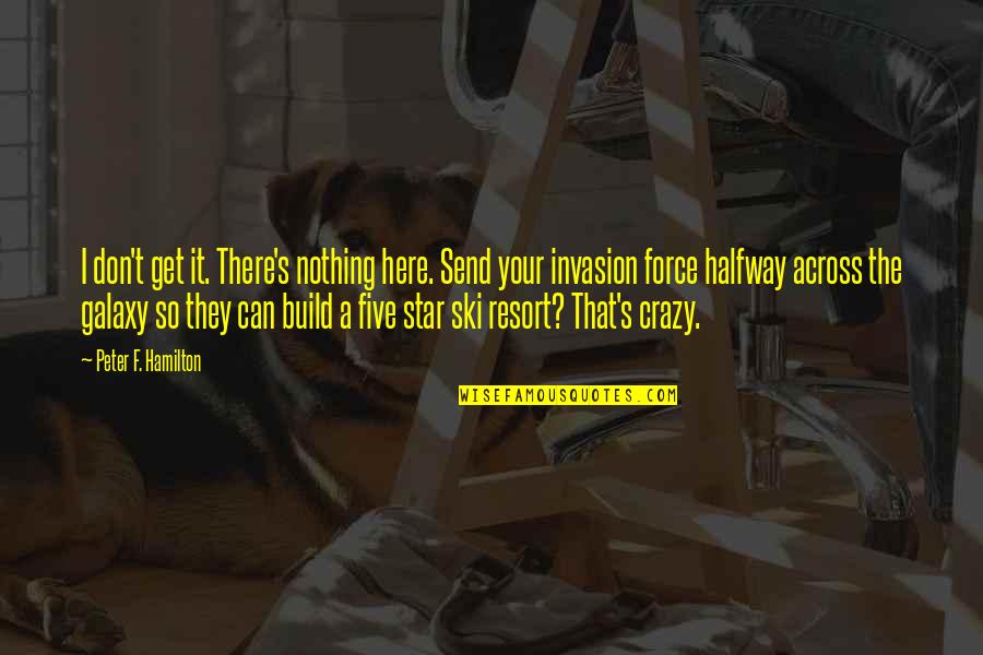 I'm So Crazy Quotes By Peter F. Hamilton: I don't get it. There's nothing here. Send