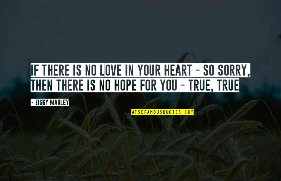 I'm Sorry From The Heart Quotes By Ziggy Marley: If there is no love in your heart I'm Sorry From The Heart Quotes By Ziggy Marley: If there is no love in your heart