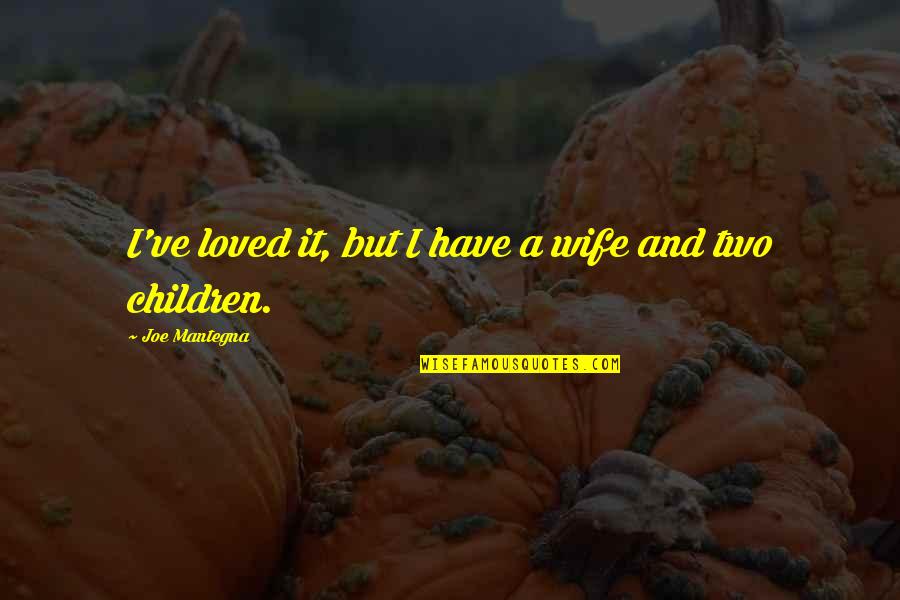 Im Sorry You Love Me Quotes By Joe Mantegna: I've loved it, but I have a wife Im Sorry You Love Me Quotes By Joe Mantegna: I've loved it, but I have a wife