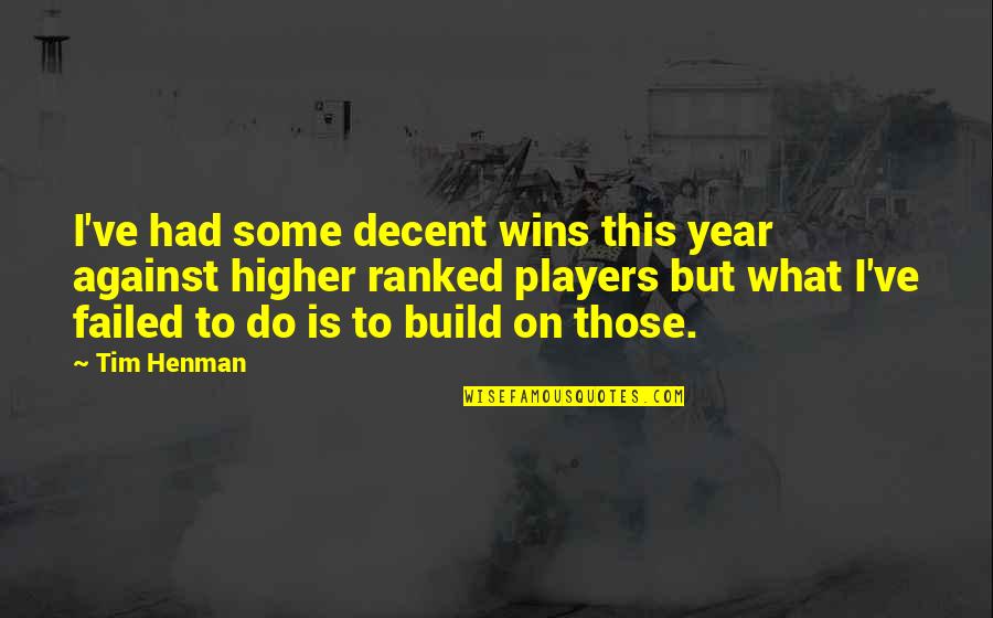 Im Taking My Power Back Quotes By Tim Henman: I've had some decent wins this year against Im Taking My Power Back Quotes By Tim Henman: I've had some decent wins this year against
