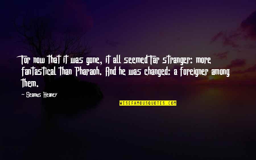 I'm Too Far Gone Quotes By Seamus Heaney: For now that it was gone, it all