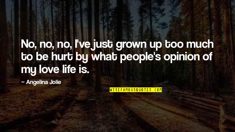 I'm Too Grown Quotes By Angelina Jolie: No, no, no, I've just grown up too I'm Too Grown Quotes By Angelina Jolie: No, no, no, I've just grown up too