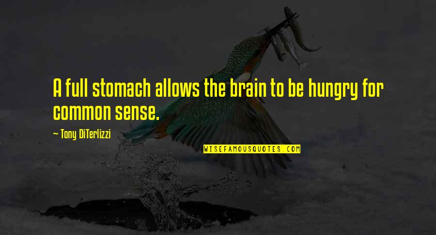 Imaam Quotes By Tony DiTerlizzi: A full stomach allows the brain to be Imaam Quotes By Tony DiTerlizzi: A full stomach allows the brain to be