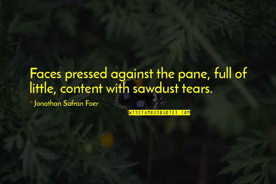 Imagery Quotes By Jonathan Safran Foer: Faces pressed against the pane, full of little,
