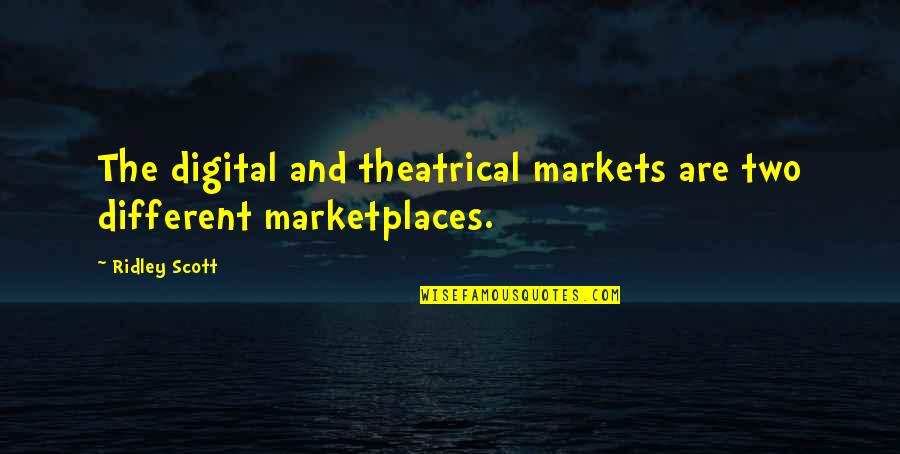Images Of Pastor Appreciation Quotes By Ridley Scott: The digital and theatrical markets are two different