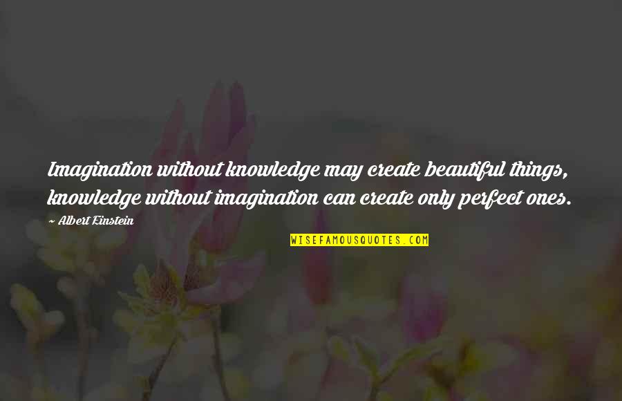 Imagination Without Knowledge Quotes By Albert Einstein: Imagination without knowledge may create beautiful things, knowledge