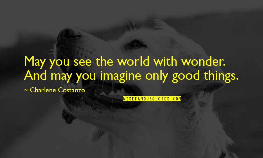 Imagine A World Without Quotes By Charlene Costanzo: May you see the world with wonder. And