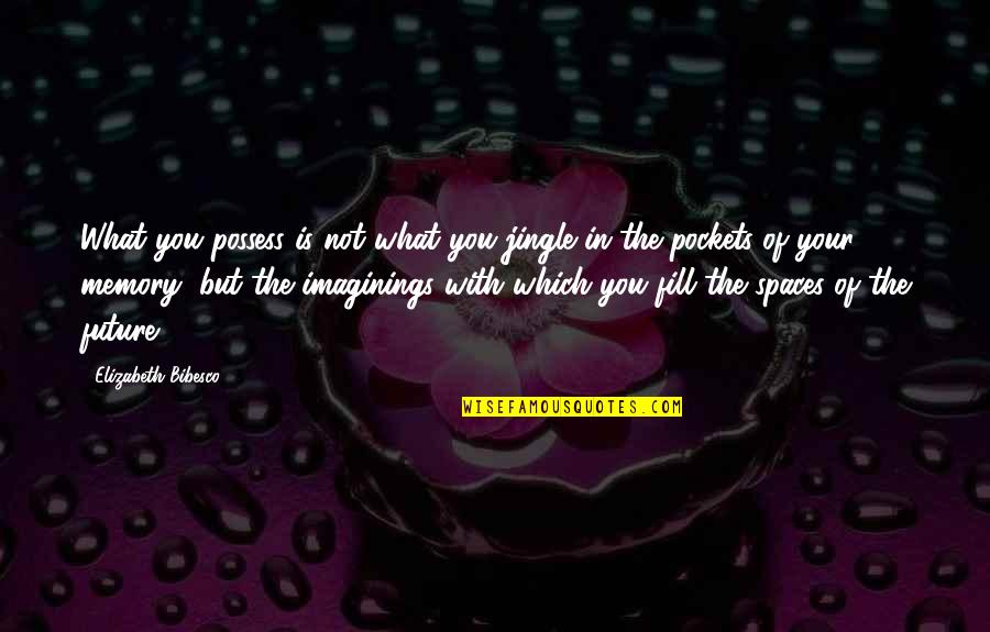 Imaginings Quotes By Elizabeth Bibesco: What you possess is not what you jingle