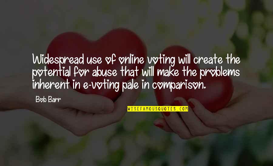 Imam Asim Quotes By Bob Barr: Widespread use of online voting will create the