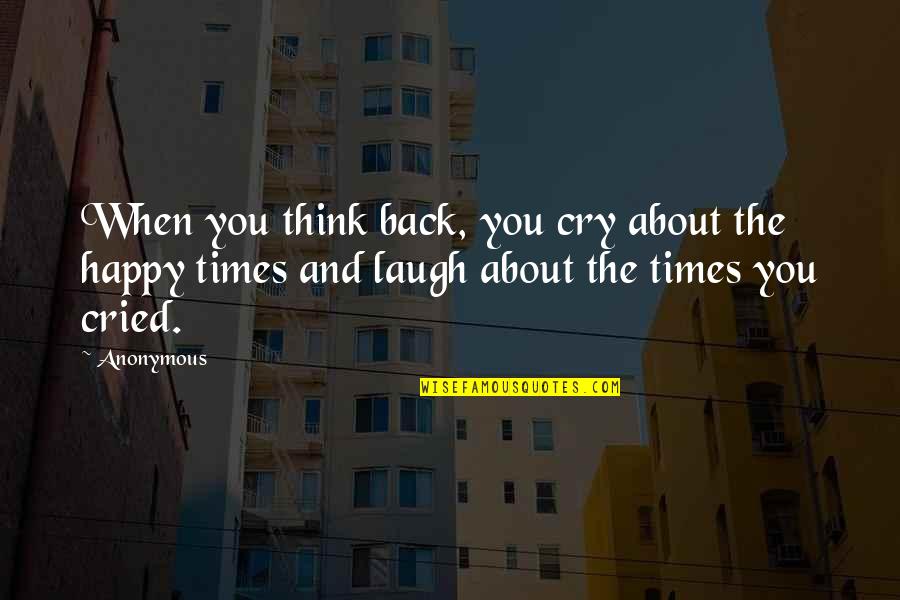 Imam Haddad Quotes By Anonymous: When you think back, you cry about the