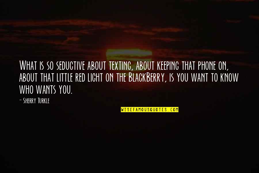 Imanovsk Hry S Hudbou Quotes By Sherry Turkle: What is so seductive about texting, about keeping