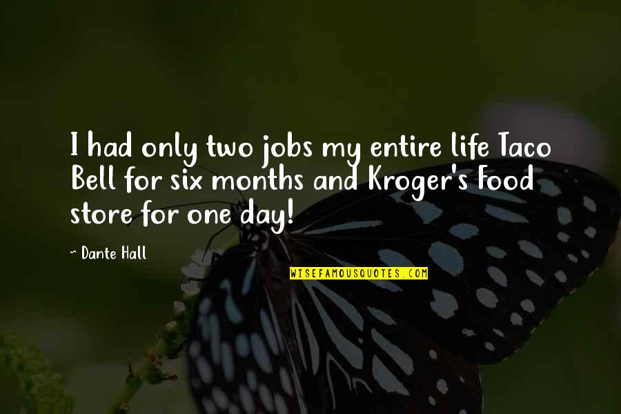 Imbalanced Hormones Quotes By Dante Hall: I had only two jobs my entire life Imbalanced Hormones Quotes By Dante Hall: I had only two jobs my entire life