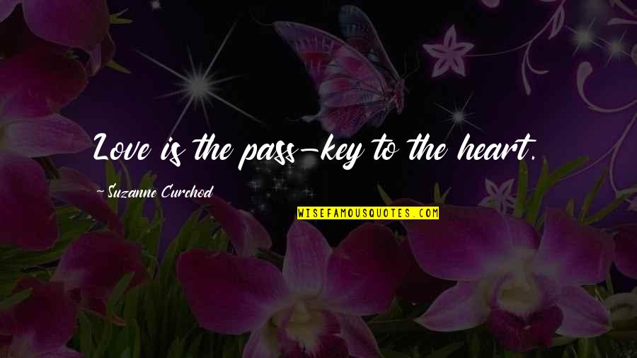 Imbroidered Quotes By Suzanne Curchod: Love is the pass-key to the heart.