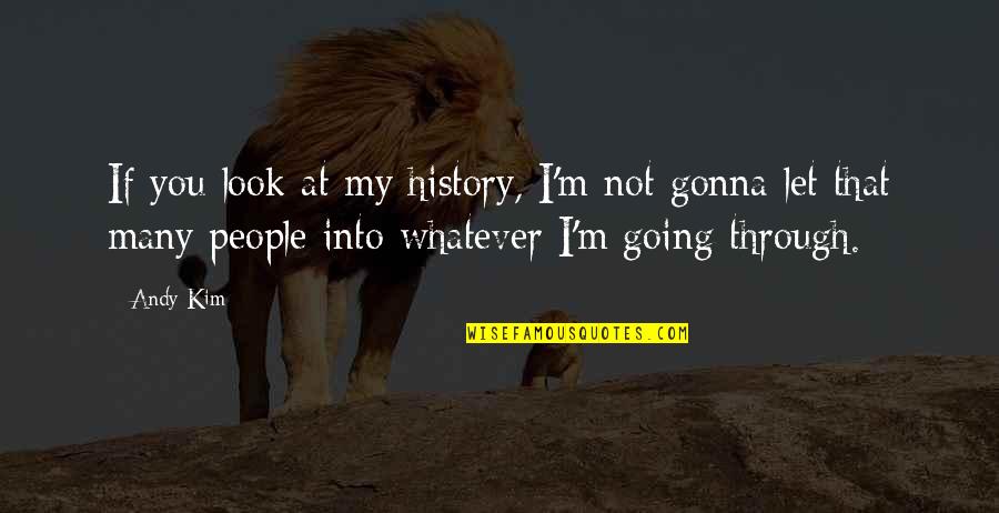 Imerman Angels Quotes By Andy Kim: If you look at my history, I'm not Imerman Angels Quotes By Andy Kim: If you look at my history, I'm not
