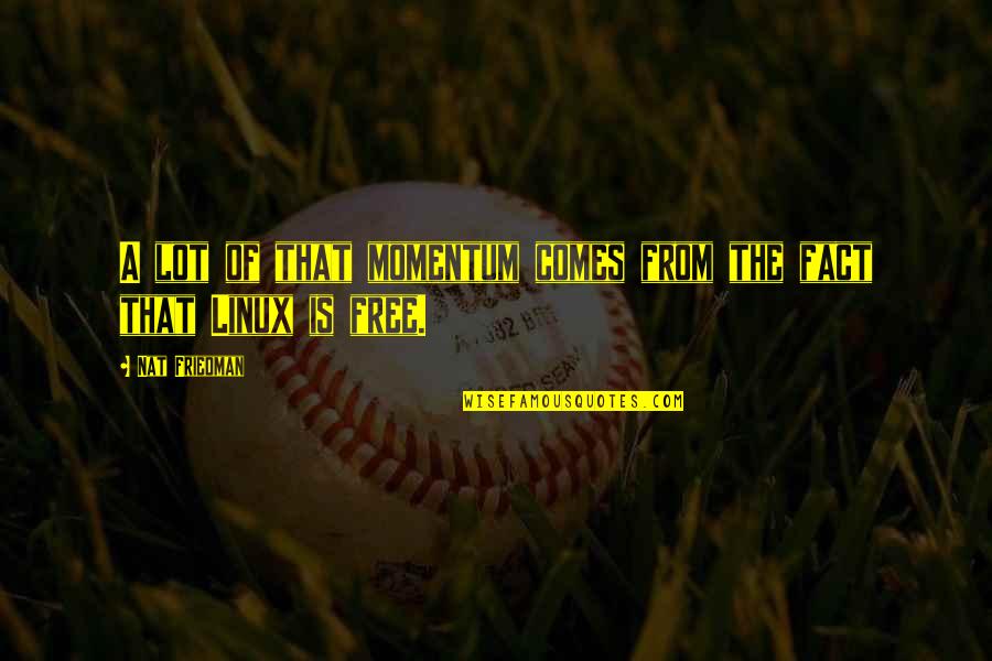 Imke Van Quotes By Nat Friedman: A lot of that momentum comes from the