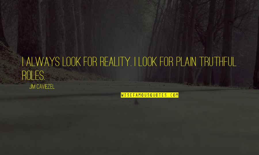 Immissione Quotes By Jim Caviezel: I always look for reality. I look for Immissione Quotes By Jim Caviezel: I always look for reality. I look for