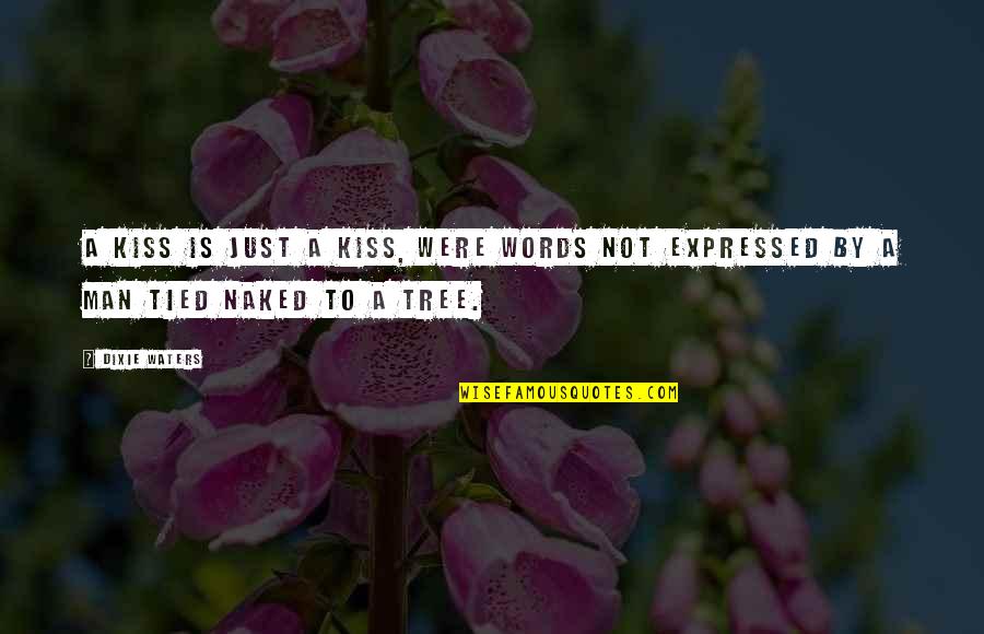 Impact Of Words Quotes By Dixie Waters: A kiss is just a kiss, were words