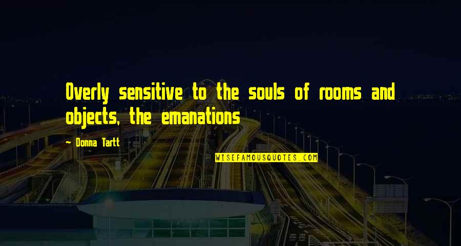 Imparts Quotes By Donna Tartt: Overly sensitive to the souls of rooms and