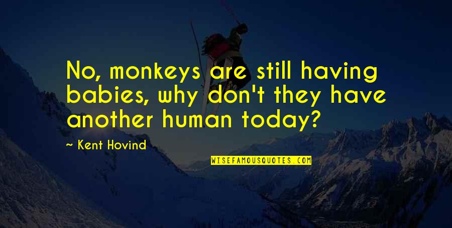 Impeccability Quotes By Kent Hovind: No, monkeys are still having babies, why don't
