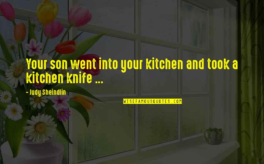 Impenitent Quotes By Judy Sheindlin: Your son went into your kitchen and took