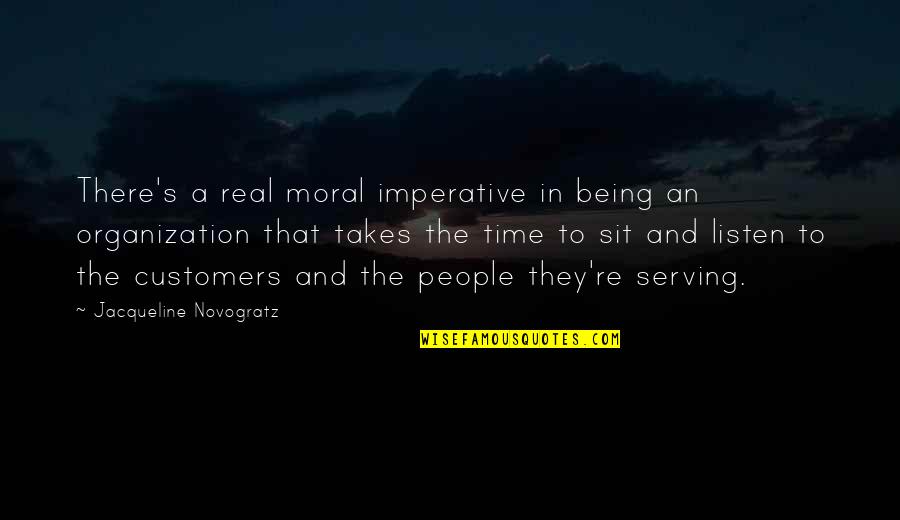 Imperative Quotes By Jacqueline Novogratz: There's a real moral imperative in being an