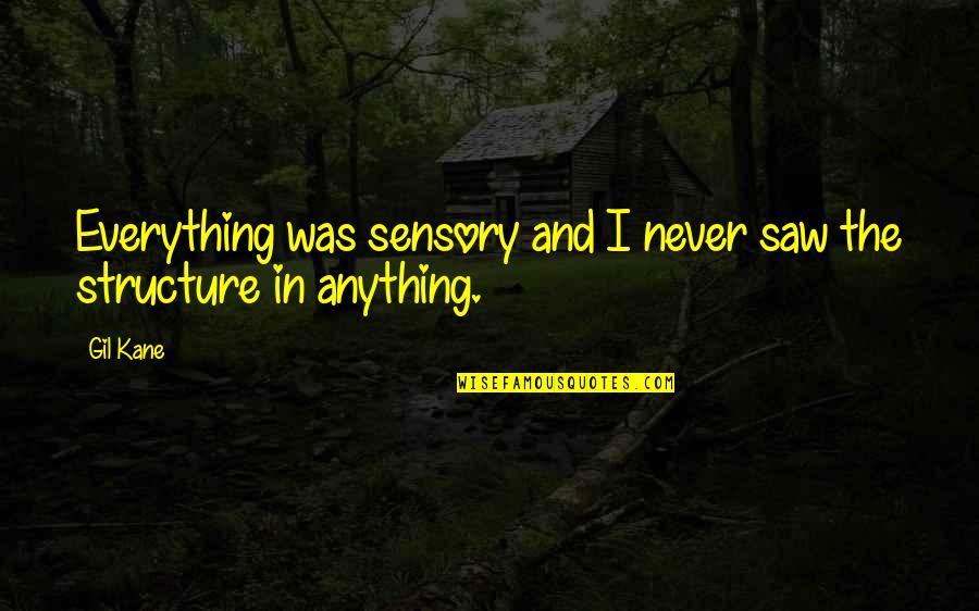 Impetigo On Face Quotes By Gil Kane: Everything was sensory and I never saw the