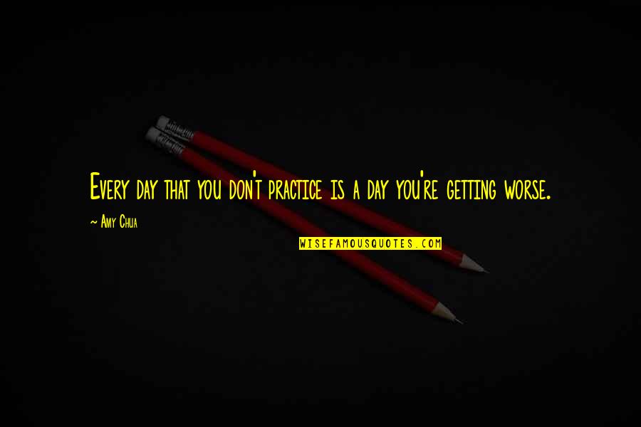 Implicancia Quotes By Amy Chua: Every day that you don't practice is a