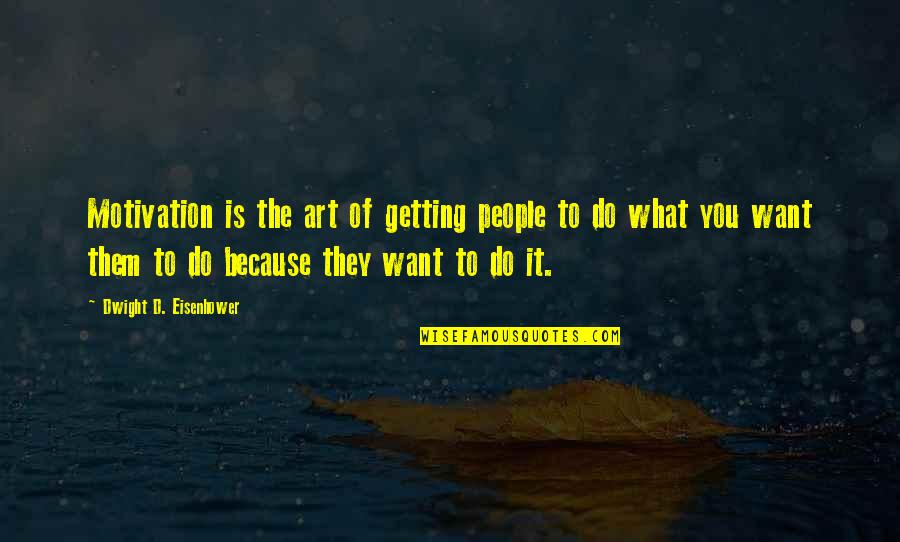 Implicit Bias Quotes By Dwight D. Eisenhower: Motivation is the art of getting people to