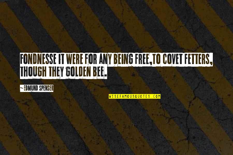 Importance Of Numeracy Quotes By Edmund Spenser: Fondnesse it were for any being free,To covet