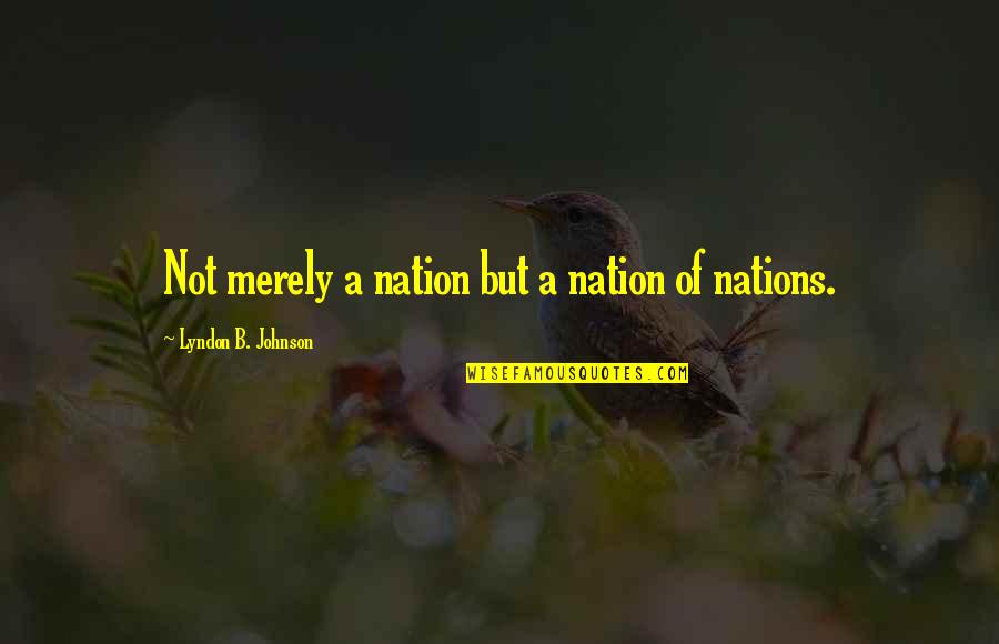 Important The Things They Carried Quotes By Lyndon B. Johnson: Not merely a nation but a nation of Important The Things They Carried Quotes By Lyndon B. Johnson: Not merely a nation but a nation of