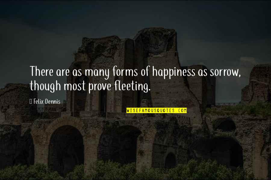Importantly In A Sentence Quotes By Felix Dennis: There are as many forms of happiness as