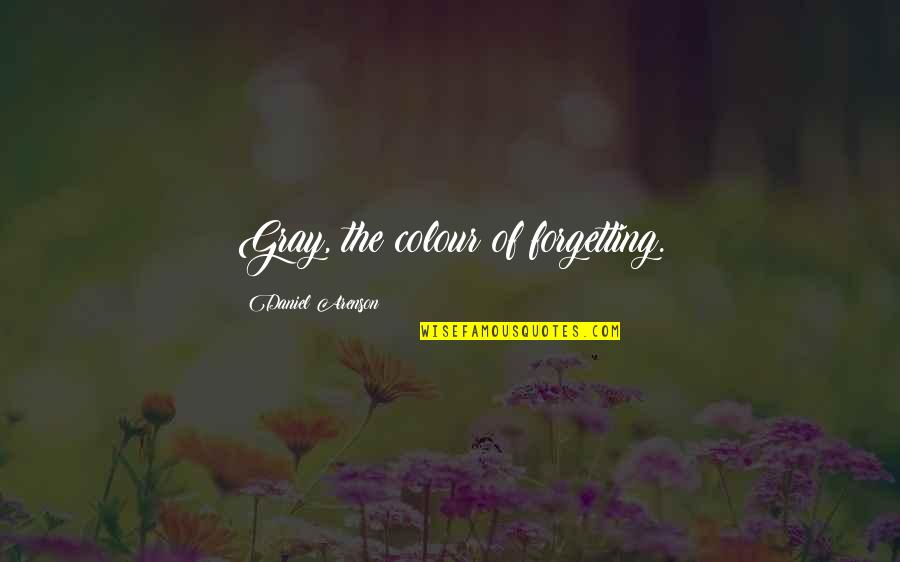 Impregnating Daughter Quotes By Daniel Arenson: Gray, the colour of forgetting.