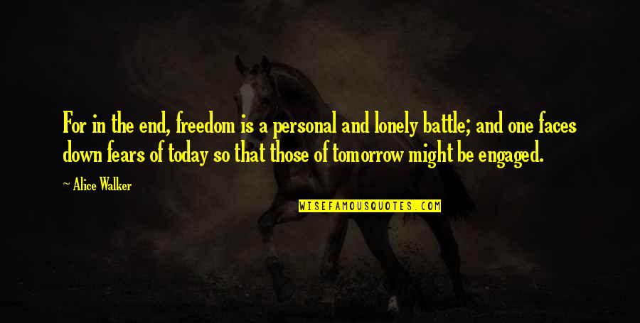 Impressa Bladder Quotes By Alice Walker: For in the end, freedom is a personal Impressa Bladder Quotes By Alice Walker: For in the end, freedom is a personal