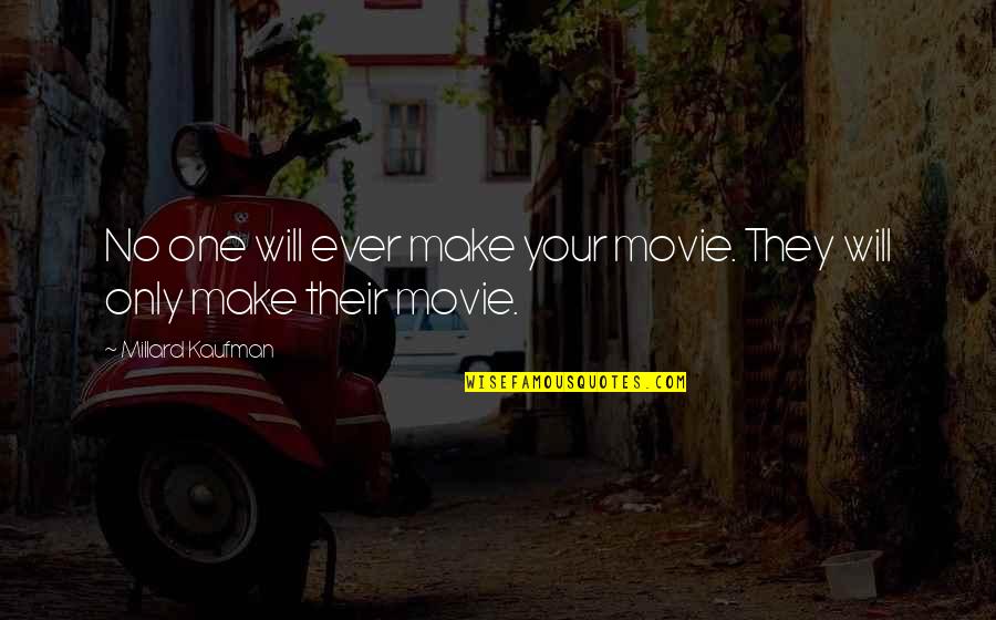 Improvise Synonym Quotes By Millard Kaufman: No one will ever make your movie. They Improvise Synonym Quotes By Millard Kaufman: No one will ever make your movie. They