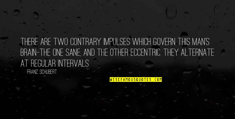 Impulses Quotes By Franz Schubert: There are two contrary impulses which govern this